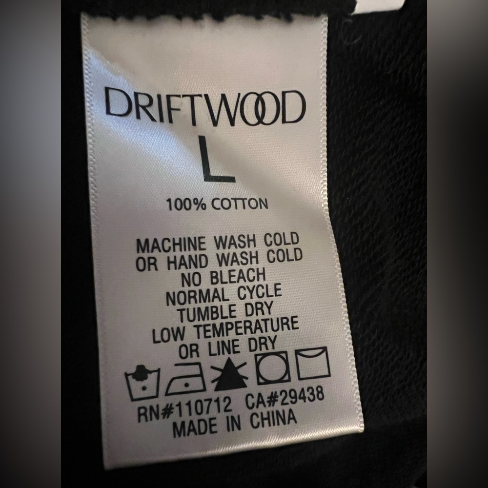 DRIFTWOOD Black embroidered crop sweatshirt - Picture 6 of 7